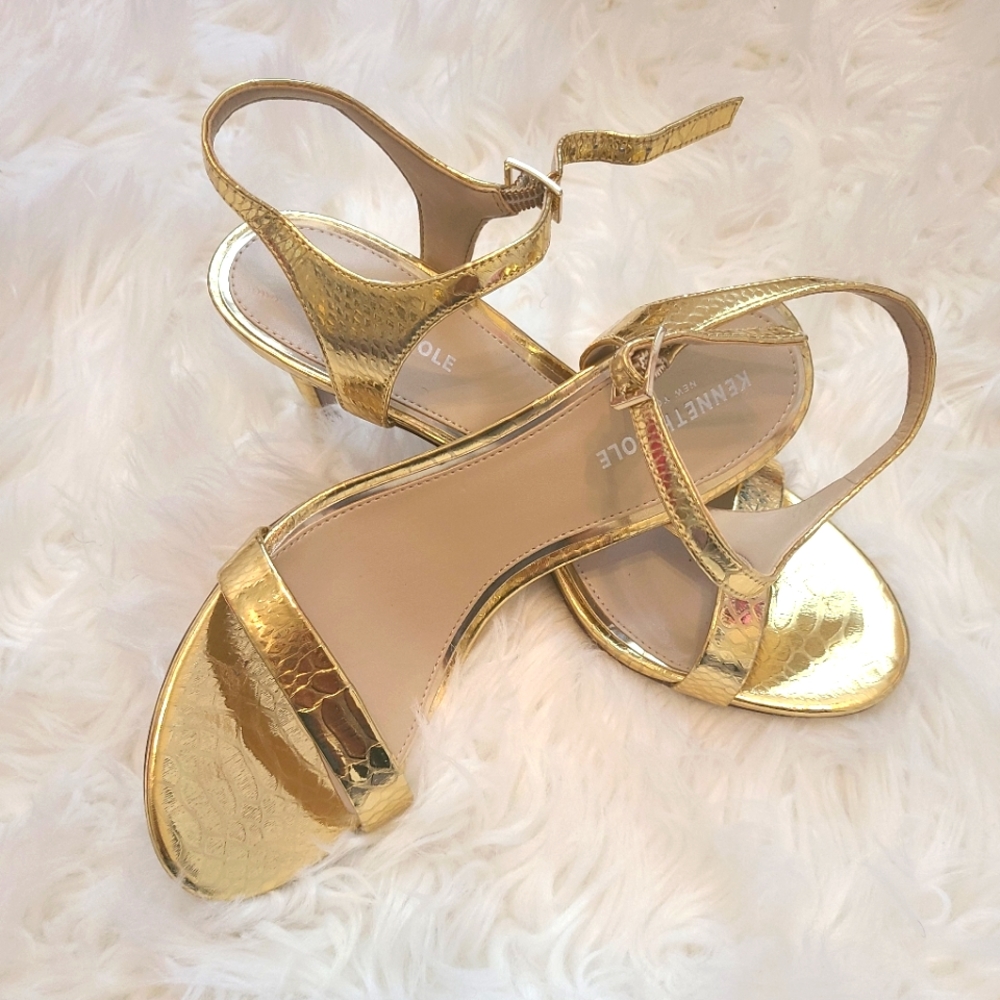 Kenneth Cole gold heel size 9.5